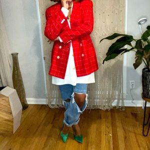 VINTAGE JH COLLECTIBLES RED BLAZER